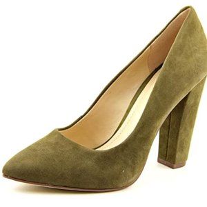 BCBGeneration Clarice Olive/Army Green Suede Pumps